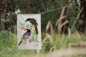 Illustrated Birdlife Tea Towel Set (3 Pack)