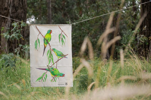 Swift Parrot Tea Towel