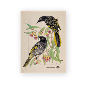 Illustrated Birdlife Tea Towel Set (3 Pack)