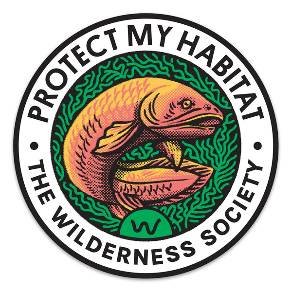 Australian Lungfish ‘Protect My Habitat’ Sticker