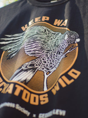 Carnaby’s Black Cockatoo Black Organic T-Shirt