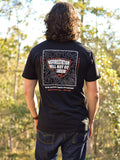 Deforestation Map Unisex Black Organic T-Shirt