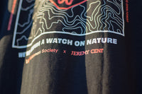 Deforestation Map Unisex Black Organic T-Shirt