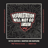 Deforestation Map Unisex Black Organic T-Shirt