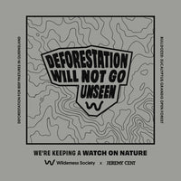 Deforestation Map Unisex Grey Organic T-Shirt