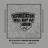 Deforestation Map Unisex Grey Organic T-Shirt