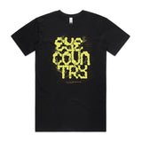 Eye on Country Unisex Black Organic T-Shirt