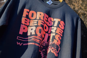 Forests Before Profits Black Organic Long-Sleeve Shirt