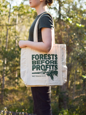 Forests Before Profits Organic Tote Bag