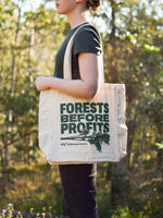Forests Before Profits Organic Tote Bag