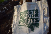 Forests Before Profits Organic Tote Bag