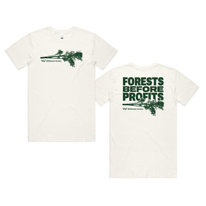 Forests Before Profits Natural Organic T-Shirt