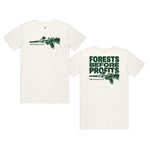 Forests Before Profits Natural Organic T-Shirt