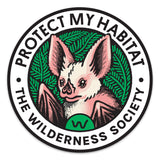 Ghost Bat ‘Protect My Habitat’ Sticker