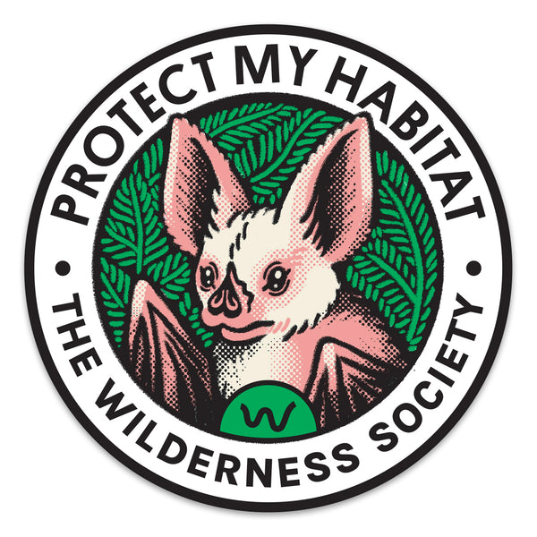 Ghost Bat ‘Protect My Habitat’ Sticker