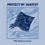 Pre-order Maugean skate light blue organic t-shirt