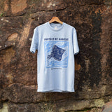 Maugean skate light blue organic t-shirt