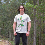 Swift parrot unisex natural organic t-shirt