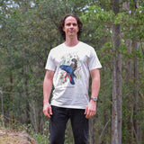 Forest red-tailed black cockatoo unisex natural organic t-shirt