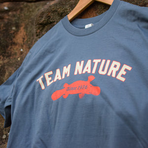 Team Nature blue organic t-shirt