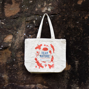 Team nature organic tote bag