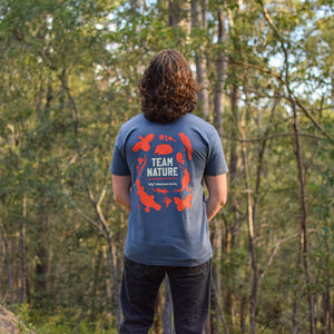 Team Nature blue organic t-shirt
