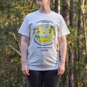 Franklin logo natural organic t-shirt