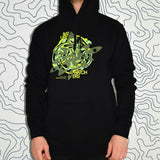 Nature Watchers Unisex Black Organic Hoodie