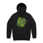 Nature Watchers Unisex Black Organic Hoodie
