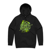 Nature Watchers Unisex Black Organic Hoodie