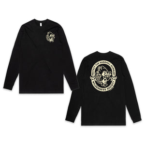 Sandhill Dunnart Unisex Black Long Sleeve Organic T-Shirt