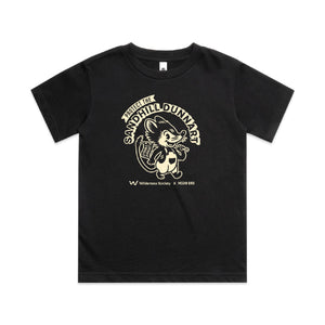 Sandhill Dunnart Kids Black Organic T-Shirt