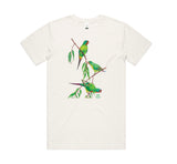 Swift parrot unisex natural organic t-shirt