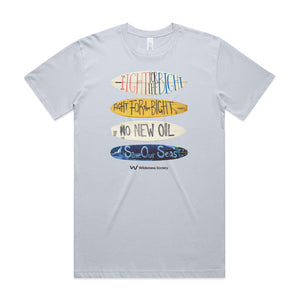 Great Australian Bight light blue organic t-shirt