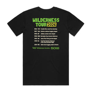 Save our rainforests black organic t-shirt
