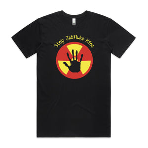 Stop Jabiluka mine black organic t-shirt