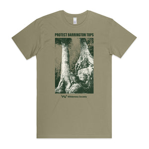 Protect Barrington Tops green organic t-shirt