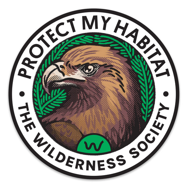 Tasmanian Wedge-Tailed Eagle ‘Protect My Habitat’ Sticker