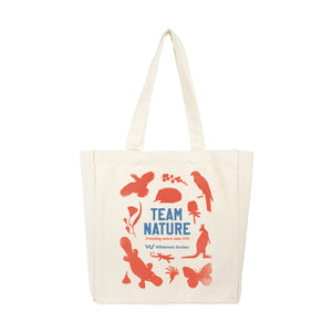 Team nature organic tote bag