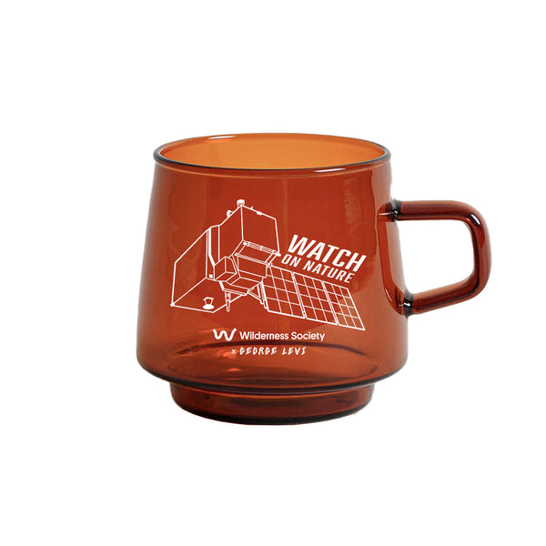 Watch on Nature Satellite Amber Glass Mug