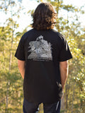 Watch on Nature Satellite Unisex Black Organic T-Shirt