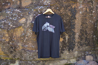 Watch on Nature Satellite Unisex Black Organic T-Shirt