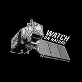 Watch on Nature Satellite Unisex Black Organic T-Shirt