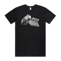 Watch on Nature Satellite Unisex Black Organic T-Shirt