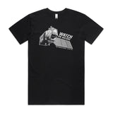 Watch on Nature Satellite Unisex Black Organic T-Shirt
