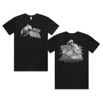 Watch on Nature Satellite Unisex Black Organic T-Shirt