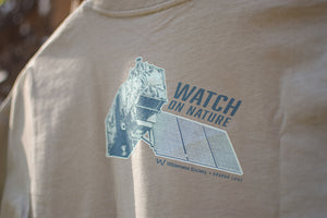 Watch on Nature Satellite Unisex Grey Organic T-Shirt