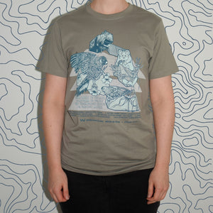 Watch on Nature Satellite Unisex Grey Organic T-Shirt