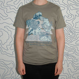 Watch on Nature Satellite Unisex Grey Organic T-Shirt