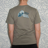 Watch on Nature Satellite Unisex Grey Organic T-Shirt